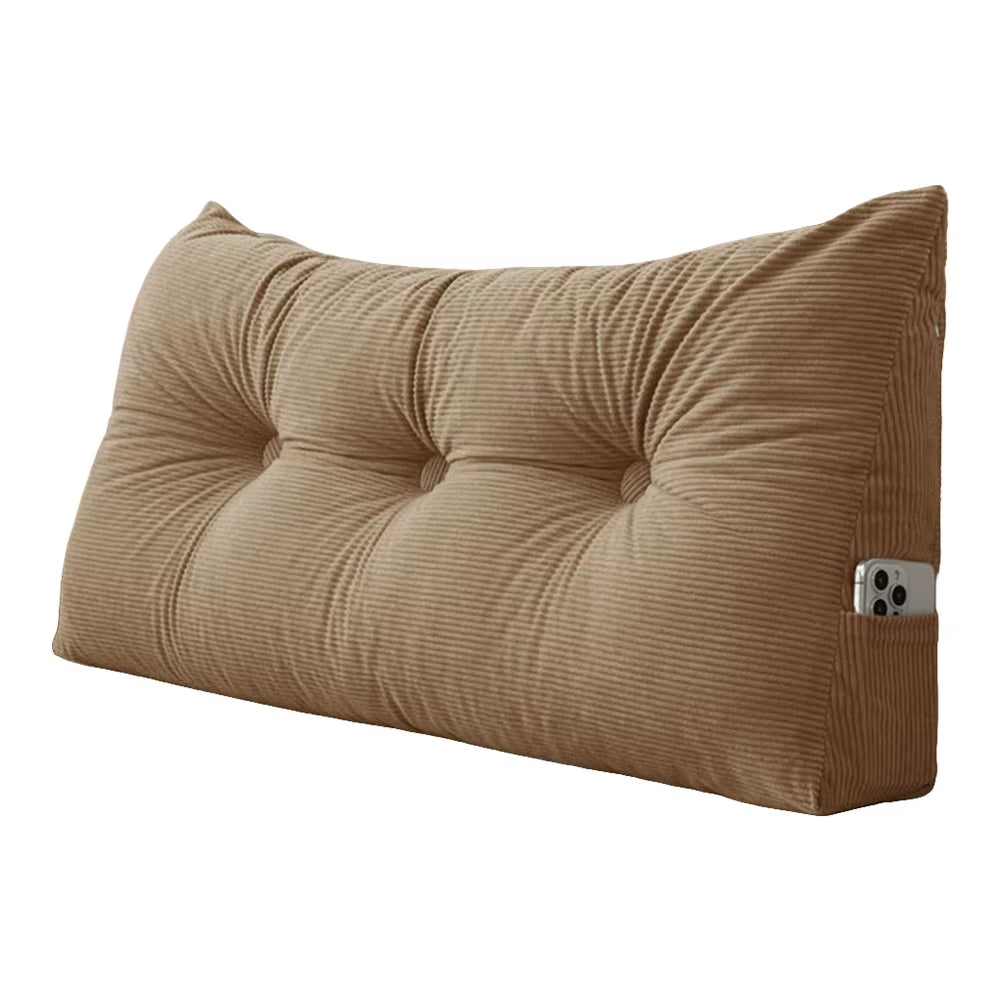 Transform Your Relaxation with Our Stylish Triangular Wedge Headboard Long Backrest Pillow – Perfect for Comfort and Convenience on Beds and Sofas!