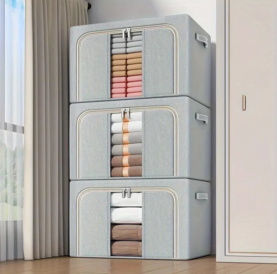 STACKABLE LINEN STORAGE BOXES - 50% off TODAY