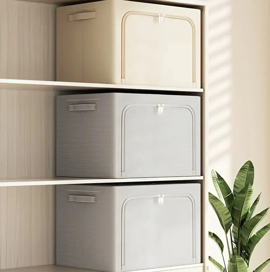 STACKABLE LINEN STORAGE BOXES - 50% off TODAY