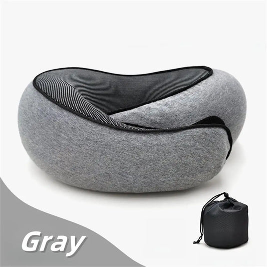 Ultimate Travel Neck Pillow: Adjustable Memory Foam U-Shaped Support for Comfort on the Go