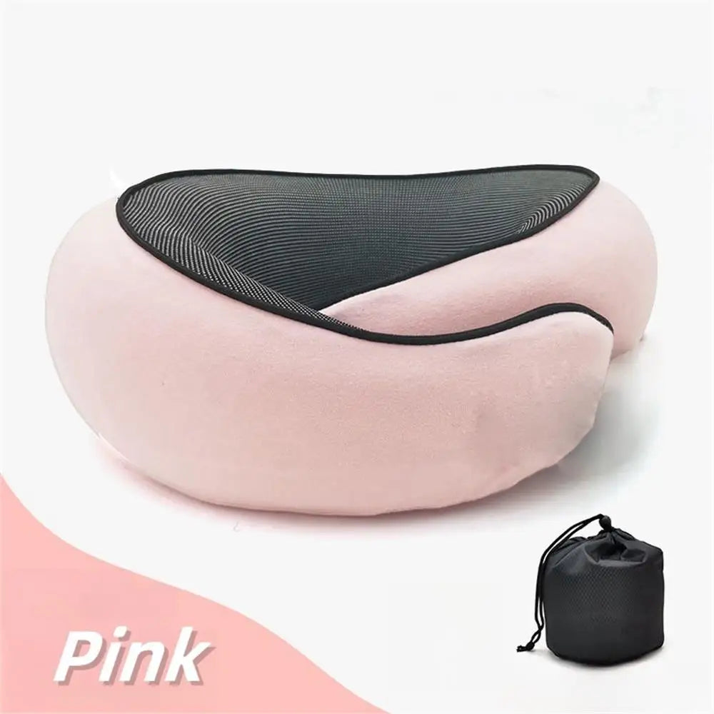 Ultimate Travel Neck Pillow: Adjustable Memory Foam U-Shaped Support for Comfort on the Go