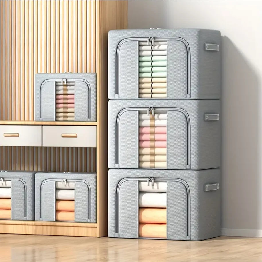 STACKABLE LINEN STORAGE BOXES - 50% off TODAY