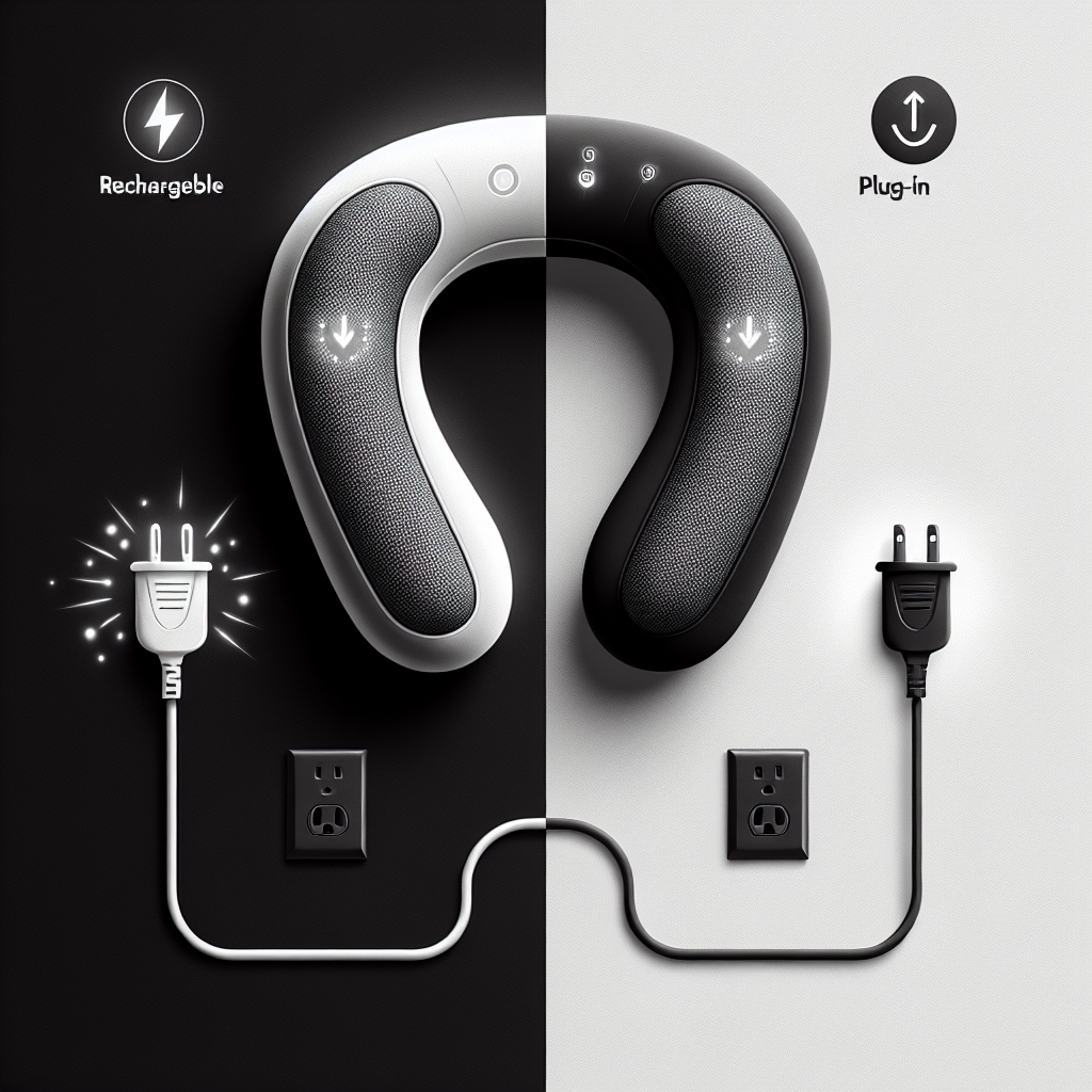 “Rechargeable vs Plug-in Neck Massager Pillow: Pros & Cons”