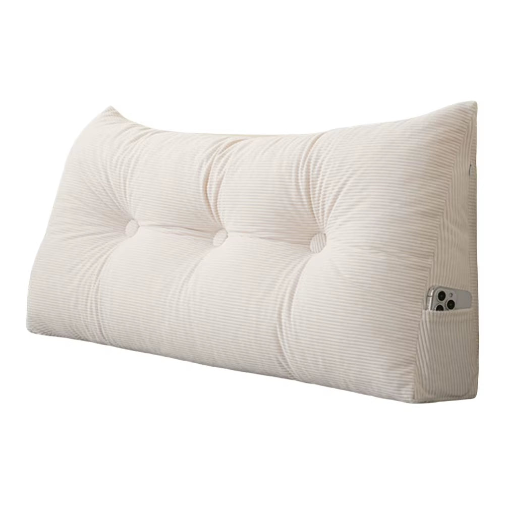 Transform Your Relaxation with Our Stylish Triangular Wedge Headboard Long Backrest Pillow – Perfect for Comfort and Convenience on Beds and Sofas!