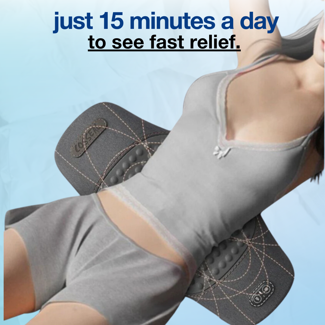 Transform Your Comfort with the 3-in-1 Lumbar Massager Pillow - Enjoy 50% Off Today!