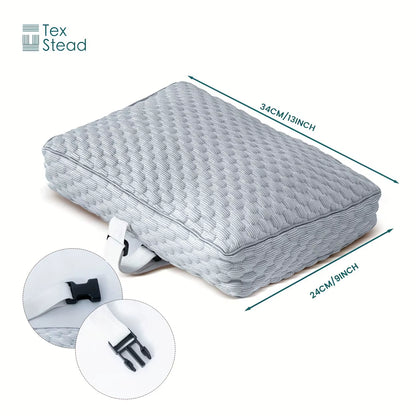 Experience Unmatched Comfort with Our 1Pc Ergonomic Knee Pillow - Adjustable Strap & Machine Washable Cover for Ultimate Side Sleeper Support, Perfect for Pregnancy and Office Use!