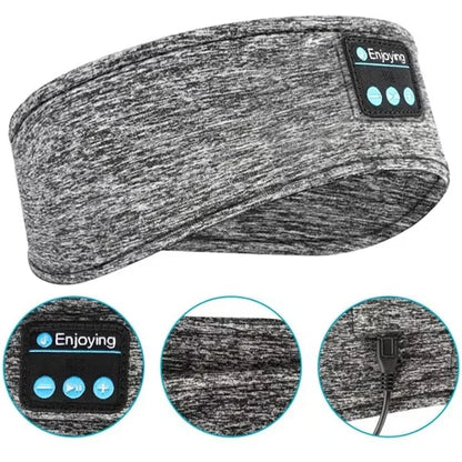 Ultimate Wireless Bluetooth Headband: Sweat-Proof Music & Sleep Eye Mask for Sports and Relaxation