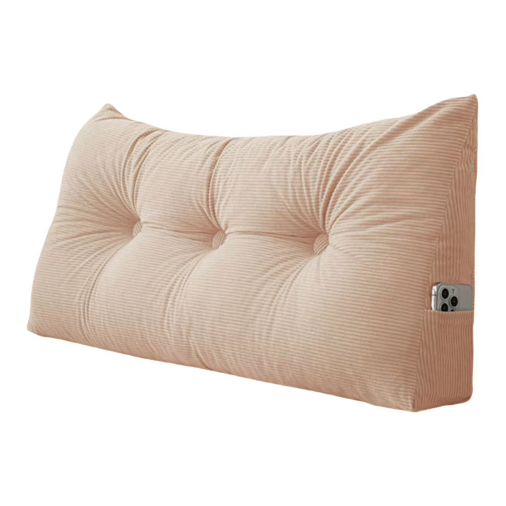 Transform Your Relaxation with Our Stylish Triangular Wedge Headboard Long Backrest Pillow – Perfect for Comfort and Convenience on Beds and Sofas!