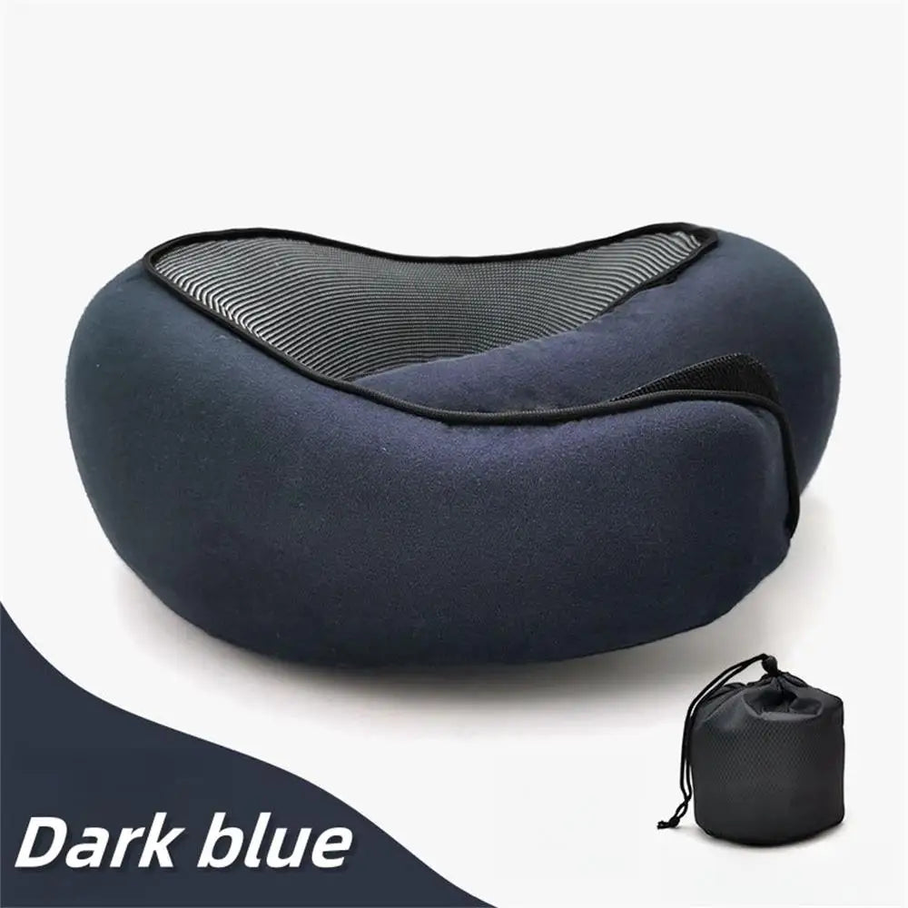 Ultimate Travel Neck Pillow: Adjustable Memory Foam U-Shaped Support for Comfort on the Go