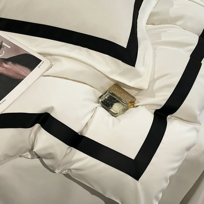 Indulge in Luxury: 2025 Thick Brushed White Duvet Cover Set with Pillowcases - Perfect for Home and Gifting!