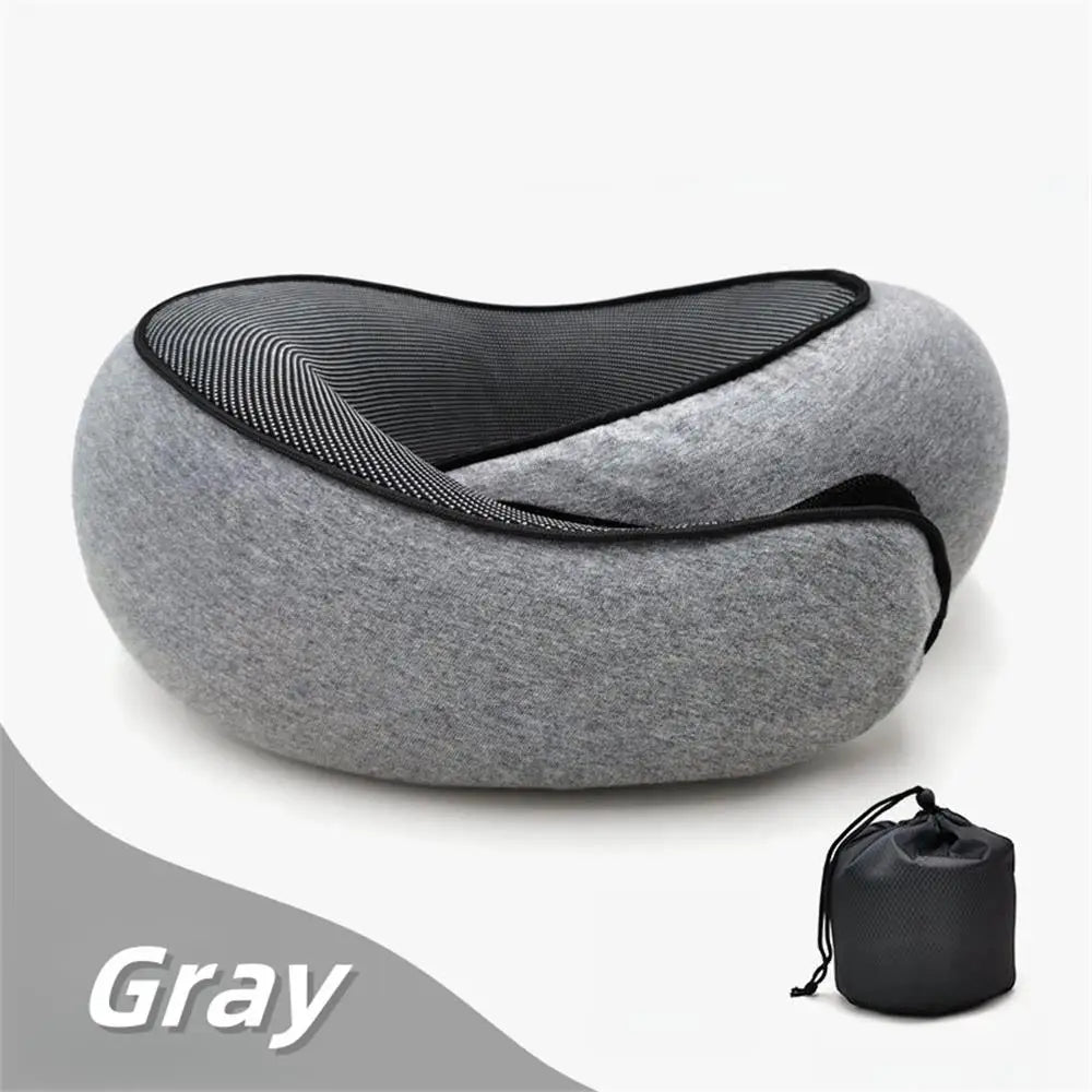 Ultimate Travel Neck Pillow: Adjustable Memory Foam U-Shaped Support for Comfort on the Go