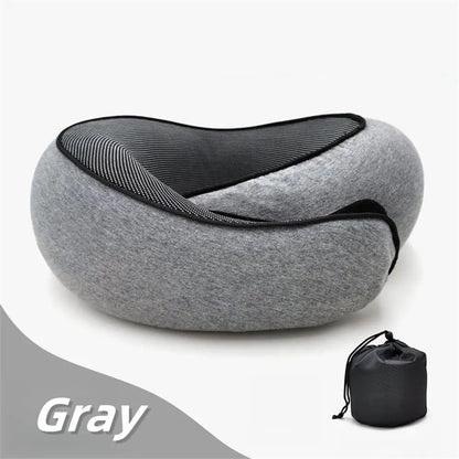 Ultimate Travel Neck Pillow: Adjustable Memory Foam U-Shaped Support for Comfort on the Go