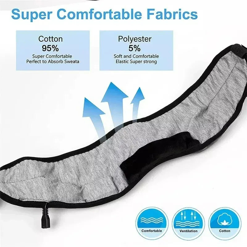 Unwind in Style with Our Bluetooth Wireless Sleep Mask Headphones - The Ultimate Travel Buddy for Music Lovers and Sleep Enthusiasts!