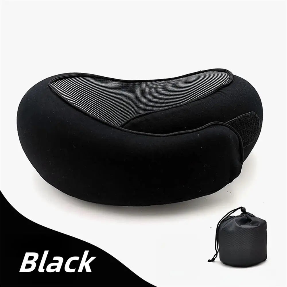 Ultimate Travel Neck Pillow: Adjustable Memory Foam U-Shaped Support for Comfort on the Go