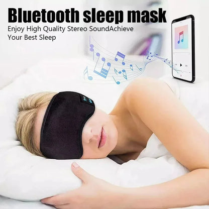 Unwind in Style with Our Bluetooth Wireless Sleep Mask Headphones - The Ultimate Travel Buddy for Music Lovers and Sleep Enthusiasts!