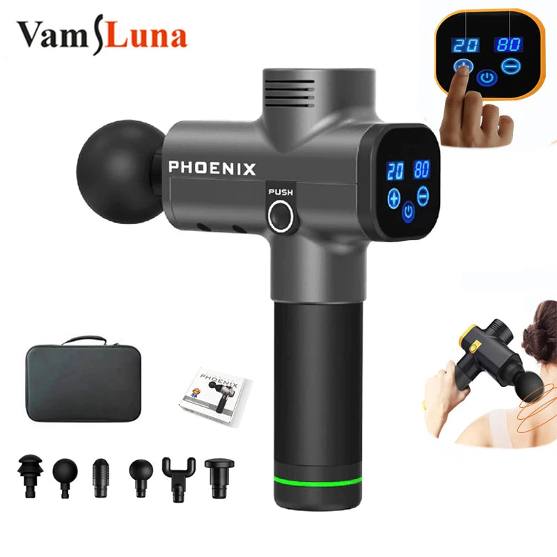 Revitalize Your Body with the Phoenix A2 Massage Gun - Deep Tissue Vibrating Massager with Adjustable Speeds and Quiet Operation