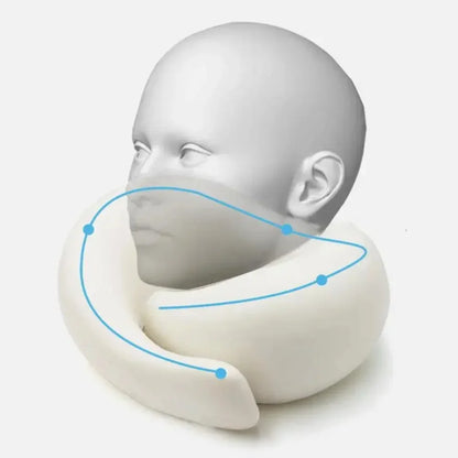 Ultimate Travel Neck Pillow: Adjustable Memory Foam U-Shaped Support for Comfort on the Go