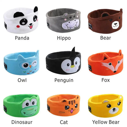 Transform Sleep Time with Our Soft Kid Eye Mask Bluetooth Headphone – Cozy Wireless Earphones with Adorable Animal Design!