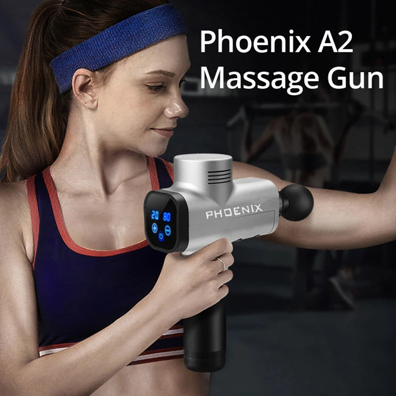 Revitalize Your Body with the Phoenix A2 Massage Gun - Deep Tissue Vibrating Massager with Adjustable Speeds and Quiet Operation