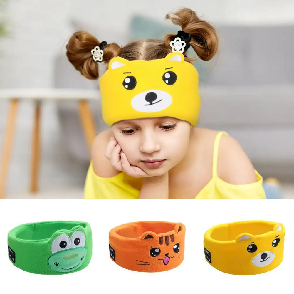 Transform Sleep Time with Our Soft Kid Eye Mask Bluetooth Headphone – Cozy Wireless Earphones with Adorable Animal Design!