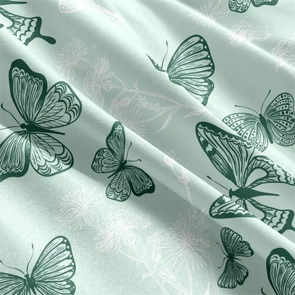 Transform Your Bedroom with Our Vibrant Printed Butterfly Duvet Cover Set - Luxurious Queen Size Bedding for Ultimate Comfort!