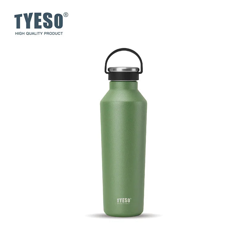 Stainless Steel Vacuum Insulated Water Bottle - Portable, Durable, and Leak-Proof with Matte Finish and Carry Handle for Ultimate Hydration on the Go!