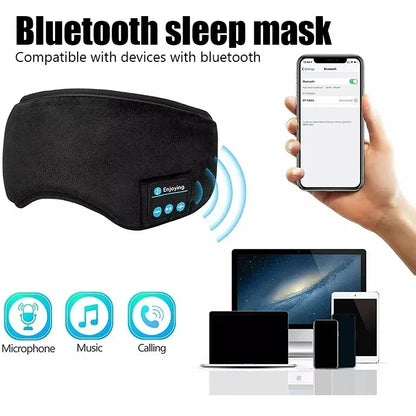 Unwind in Style with Our Bluetooth Wireless Sleep Mask Headphones - The Ultimate Travel Buddy for Music Lovers and Sleep Enthusiasts!