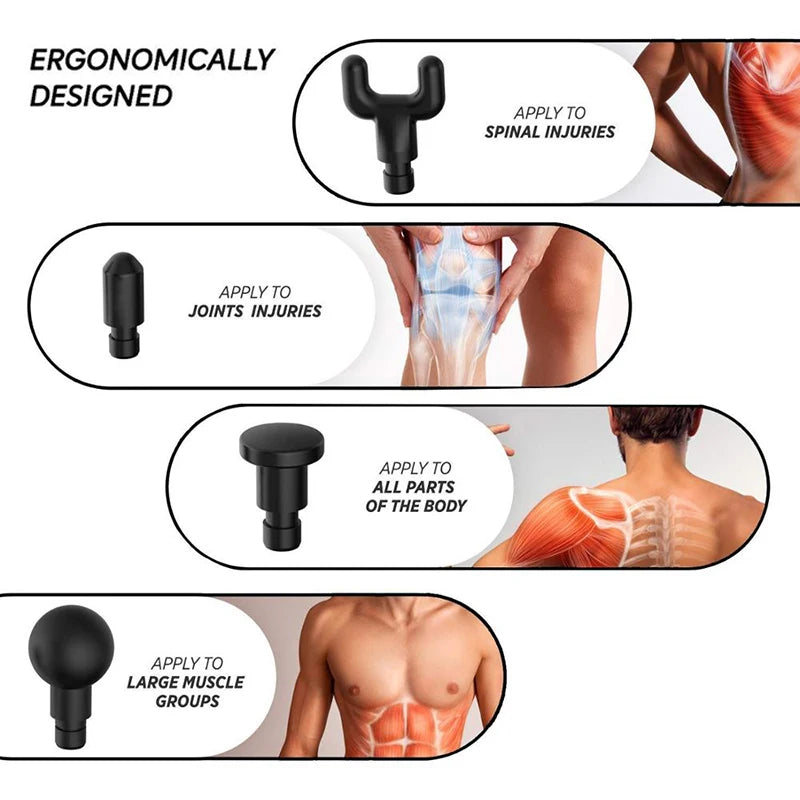 Revitalize Your Body with the Phoenix A2 Massage Gun - Deep Tissue Vibrating Massager with Adjustable Speeds and Quiet Operation