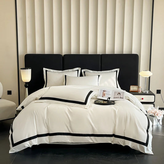 Indulge in Luxury: 2025 Thick Brushed White Duvet Cover Set with Pillowcases - Perfect for Home and Gifting!