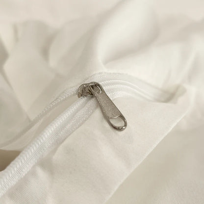 Indulge in Luxury: 2025 Thick Brushed White Duvet Cover Set with Pillowcases - Perfect for Home and Gifting!