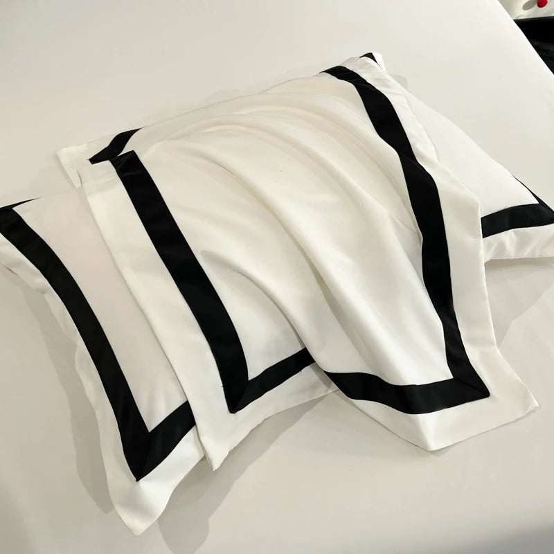 Indulge in Luxury: 2025 Thick Brushed White Duvet Cover Set with Pillowcases - Perfect for Home and Gifting!