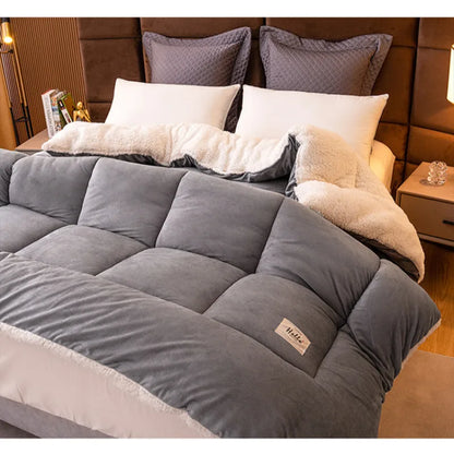 Cozy Students Fall and Winter Wool Comforter: Thickened Duvet with Skin-Friendly Cotton for Ultimate Warmth