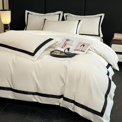 Indulge in Luxury: 2025 Thick Brushed White Duvet Cover Set with Pillowcases - Perfect for Home and Gifting!