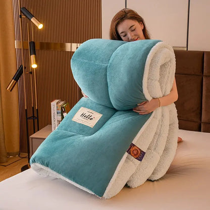 Cozy Students Fall and Winter Wool Comforter: Thickened Duvet with Skin-Friendly Cotton for Ultimate Warmth