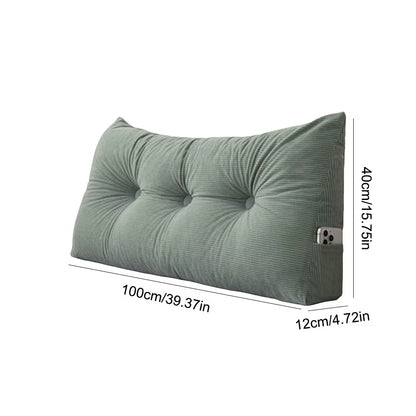 Transform Your Relaxation with Our Stylish Triangular Wedge Headboard Long Backrest Pillow – Perfect for Comfort and Convenience on Beds and Sofas!