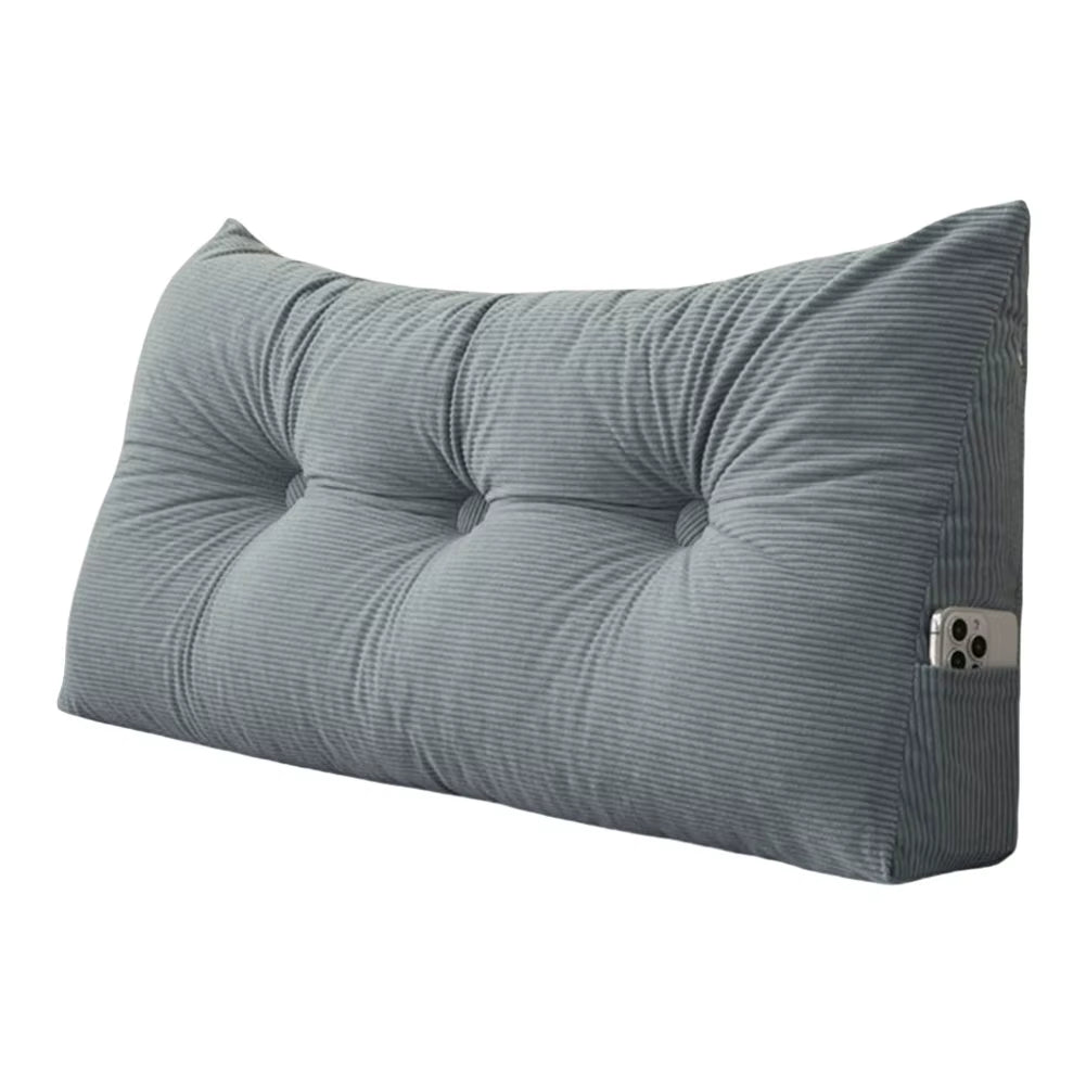 Transform Your Relaxation with Our Stylish Triangular Wedge Headboard Long Backrest Pillow – Perfect for Comfort and Convenience on Beds and Sofas!