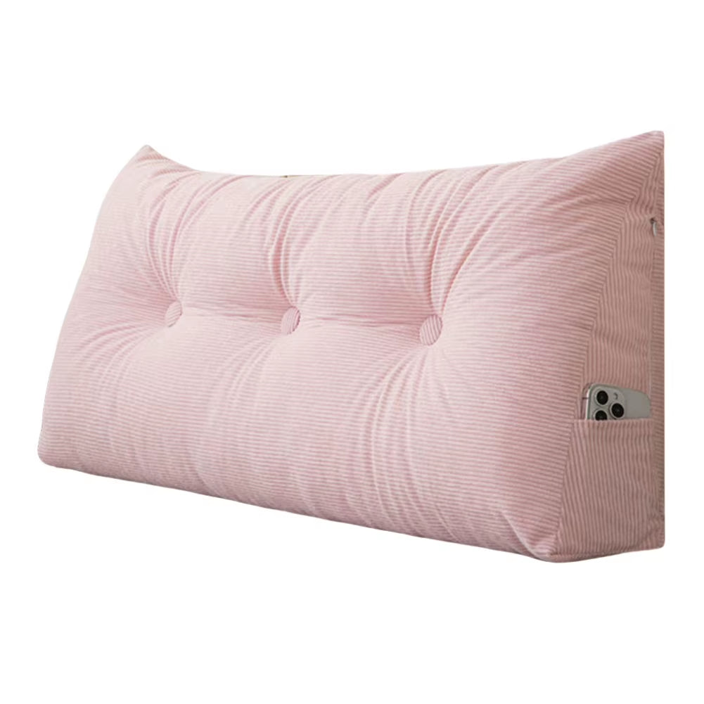 Transform Your Relaxation with Our Stylish Triangular Wedge Headboard Long Backrest Pillow – Perfect for Comfort and Convenience on Beds and Sofas!